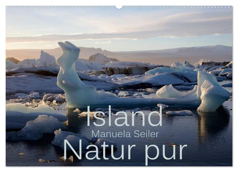 Island Natur pur (Wandkalender 2026 DIN A2 quer) CALVENDO Monatskalender