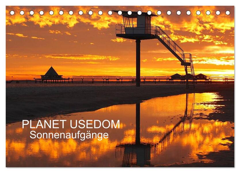 PLANET USEDOM Sonnenaufgänge (Tischkalender 2026 DIN A5 quer) CALVENDO Monatskalender