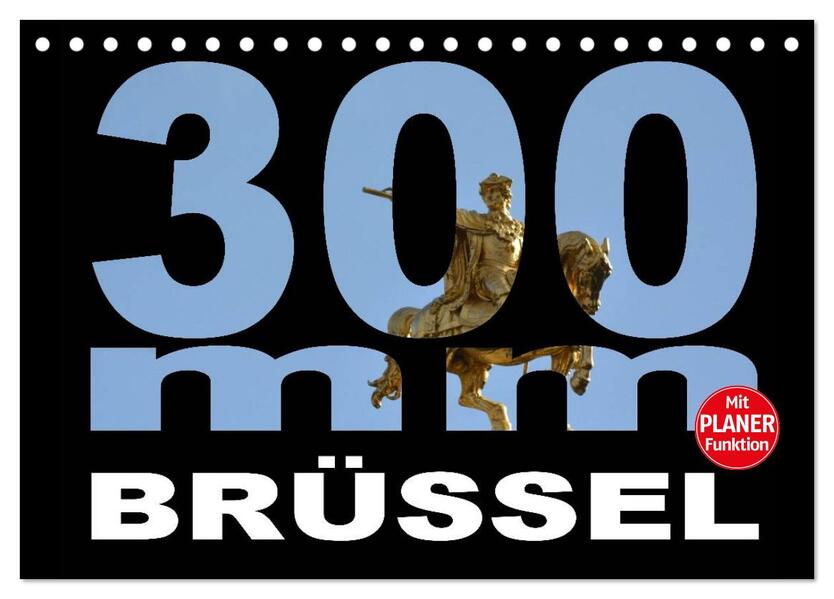 300mm - Brüssel (Tischkalender 2026 DIN A5 quer) CALVENDO Monatskalender