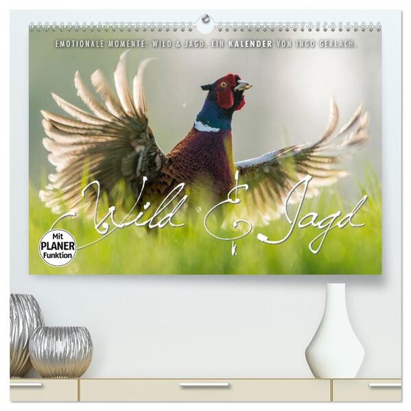 Emotionale Momente: Wild und Jagd. (hochwertiger Premium Wandkalender 2026 DIN A2 quer) Kunstdruck in Hochglanz