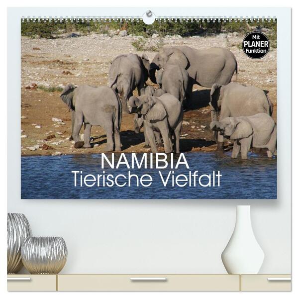 Namibia - Tierische Vielfalt (Planer) (hochwertiger Premium Wandkalender 2026 DIN A2 quer) Kunstdruck in Hochglanz