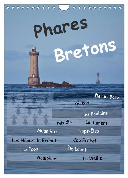 Phares Bretons (Wandkalender 2026 DIN A4 hoch) CALVENDO Monatskalender