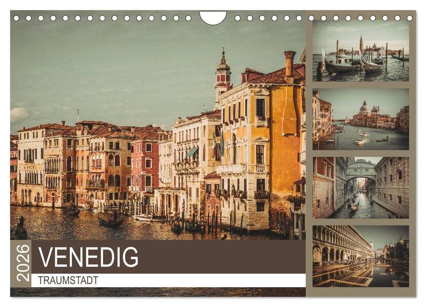 Traumstadt Venedig (Wandkalender 2026 DIN A4 quer) CALVENDO Monatskalender