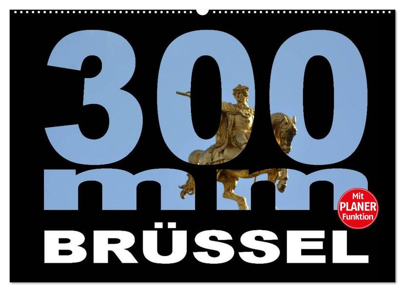 300mm - Brüssel (Wandkalender 2026 DIN A2 quer) CALVENDO Monatskalender