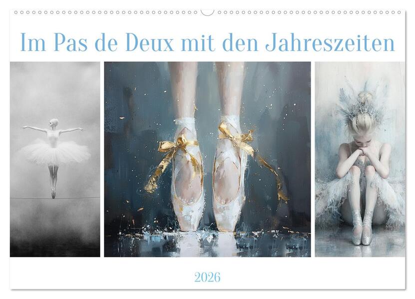 Im Pas de Deux mit der Stille (Wandkalender 2026 DIN A2 quer) CALVENDO Monatskalender