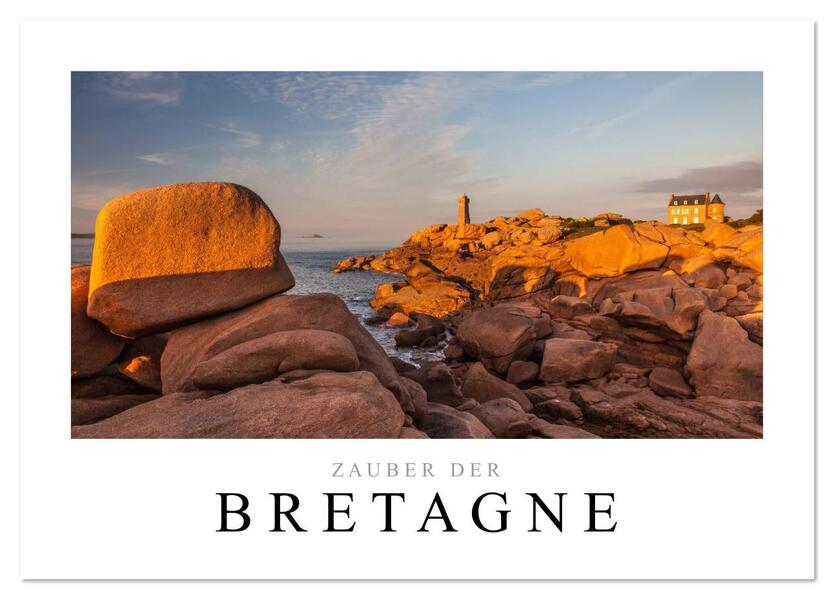 Bretagne - Zauber der Côte de Granit Rose (Tischkalender 2026 DIN A5 quer) CALVENDO Monatskalender