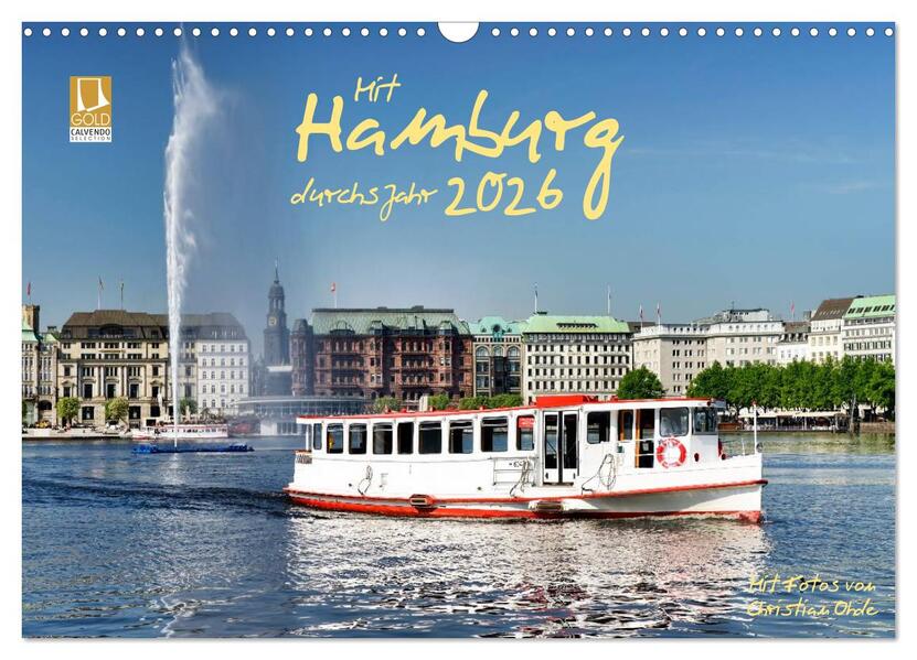 Mit Hamburg durchs Jahr 2026 (Wandkalender 2026 DIN A3 quer) CALVENDO Monatskalender