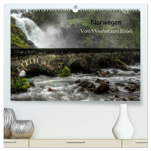 Norwegen - Vom Westen zum Süden (hochwertiger Premium Wandkalender 2026 DIN A2 quer) Kunstdruck in Hochglanz