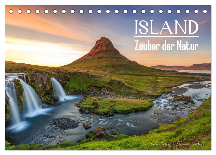ISLAND - Zauber der Natur (Tischkalender 2026 DIN A5 quer) CALVENDO Monatskalender
