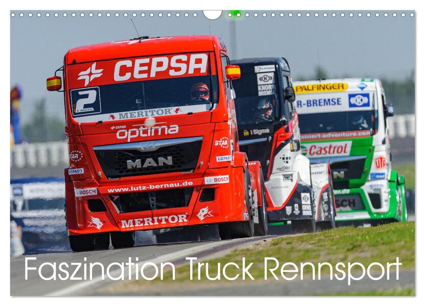 Faszination Truck Rennsport (Wandkalender 2026 DIN A3 quer) CALVENDO Monatskalender