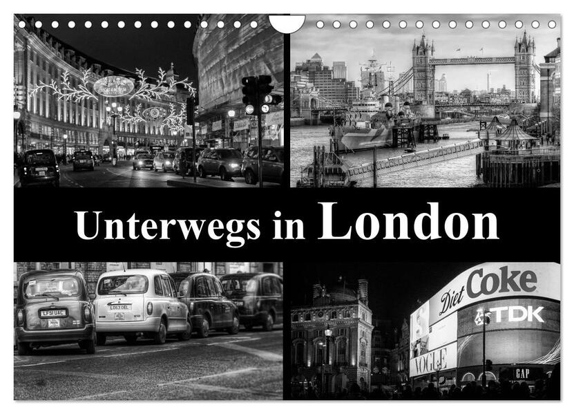 Unterwegs in London (Wandkalender 2026 DIN A4 quer) CALVENDO Monatskalender