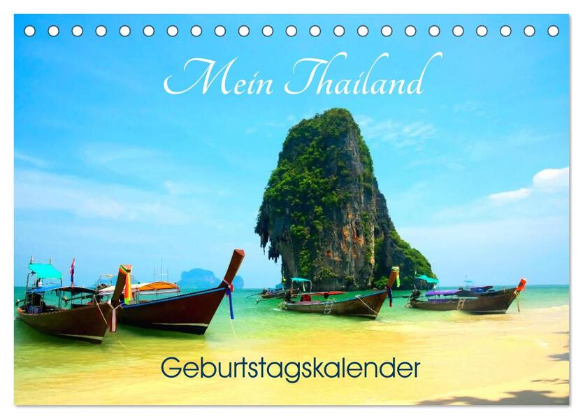 Mein Thailand - Geburtstagskalender (Tischkalender 2026 DIN A5 quer) CALVENDO Monatskalender