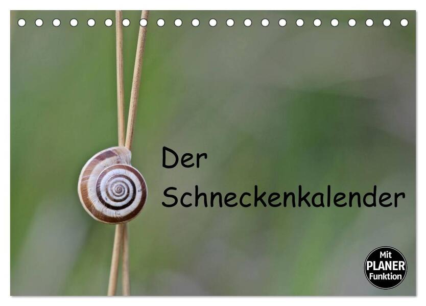 Der Schneckenkalender (Tischkalender 2026 DIN A5 quer) CALVENDO Monatskalender