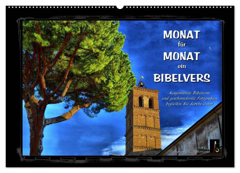 Monat für Monat ein Bibelvers (Wandkalender 2026 DIN A2 quer) CALVENDO Monatskalender