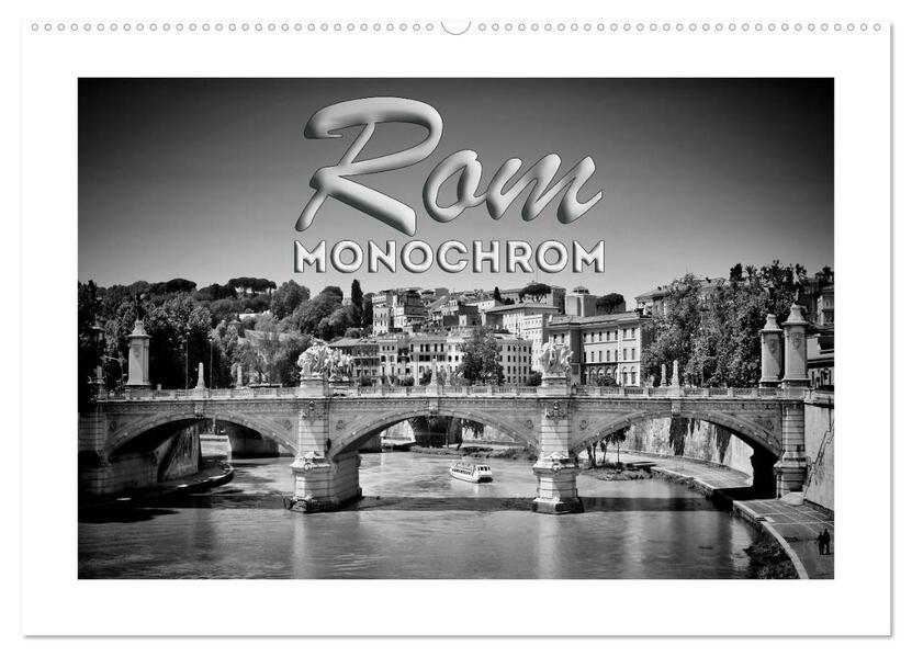 ROM Monochrom (Wandkalender 2026 DIN A2 quer) CALVENDO Monatskalender