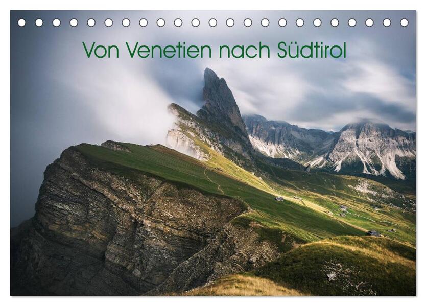 Von Venetien nach Südtirol (Tischkalender 2026 DIN A5 quer) CALVENDO Monatskalender