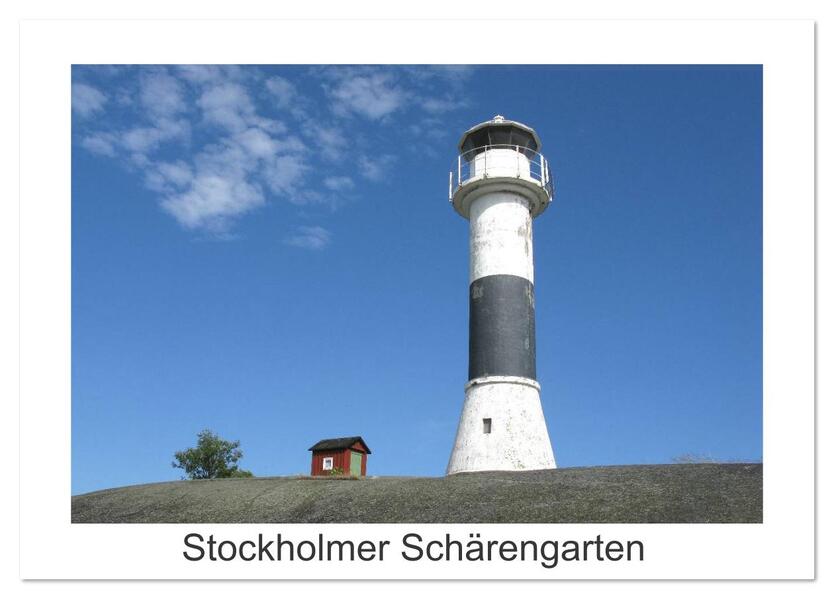 Stockholmer Schärengarten (Tischkalender 2026 DIN A5 quer) CALVENDO Monatskalender