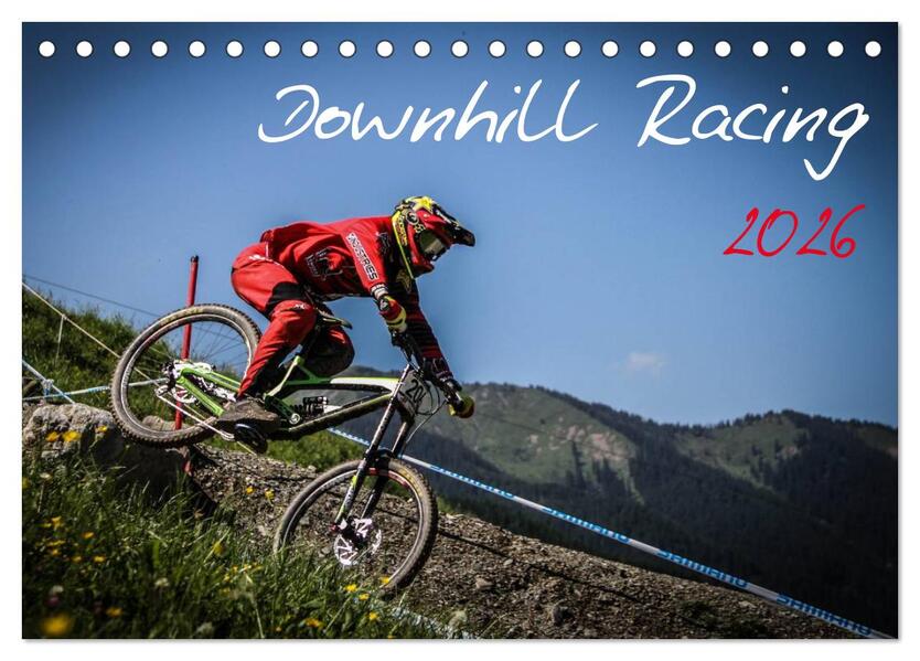 Downhill Racing 2026 (Tischkalender 2026 DIN A5 quer) CALVENDO Monatskalender