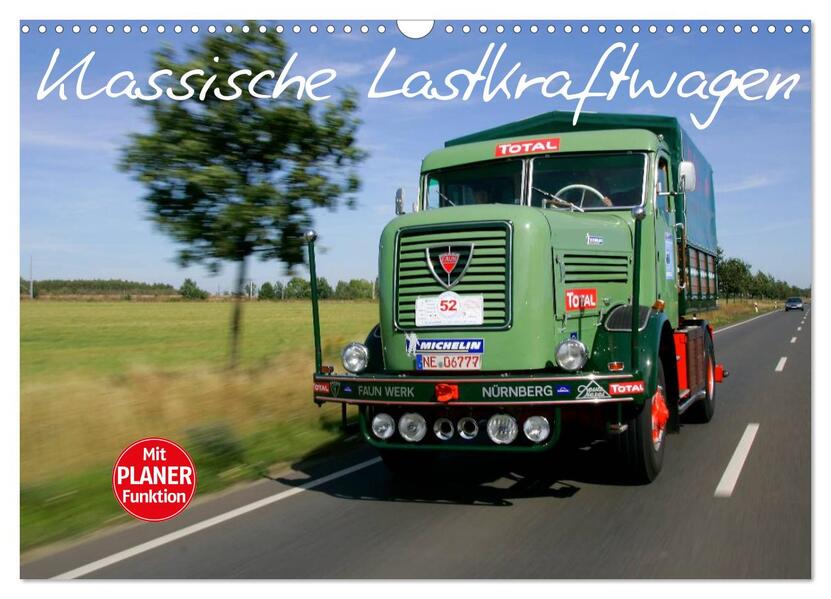 Klassische Lastkraftwagen (Wandkalender 2026 DIN A3 quer) CALVENDO Monatskalender
