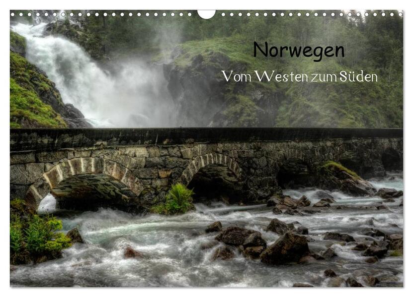 Norwegen - Vom Westen zum Süden (Wandkalender 2026 DIN A3 quer) CALVENDO Monatskalender