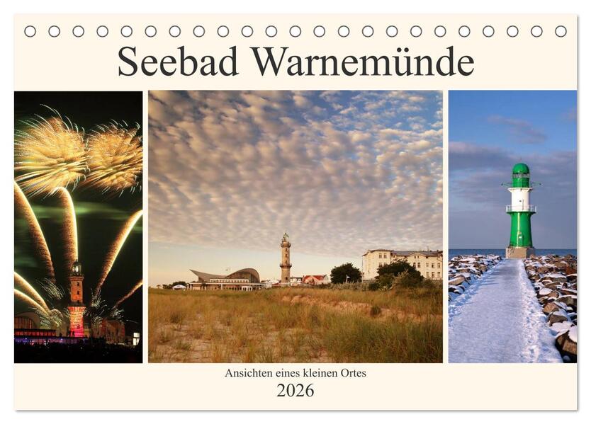Seebad Warnemünde (Tischkalender 2026 DIN A5 quer) CALVENDO Monatskalender