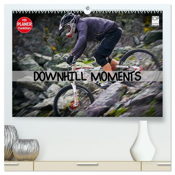 Downhill Moments (hochwertiger Premium Wandkalender 2026 DIN A2 quer) Kunstdruck in Hochglanz