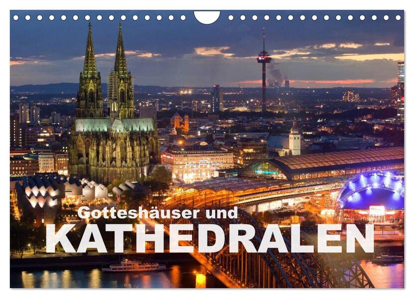 Gotteshäuser und Kathedralen (Wandkalender 2026 DIN A4 quer) CALVENDO Monatskalender
