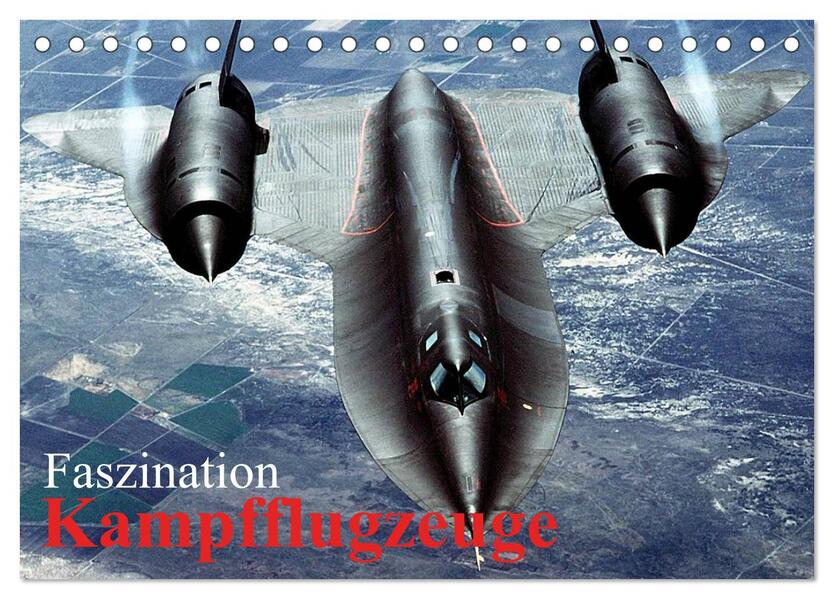 Faszination Kampfflugzeuge (Tischkalender 2026 DIN A5 quer) CALVENDO Monatskalender
