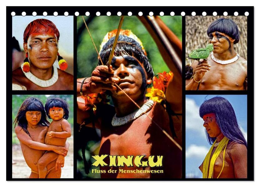 XINGU - Fluss der Menschenwesen (Tischkalender 2026 DIN A5 quer) CALVENDO Monatskalender