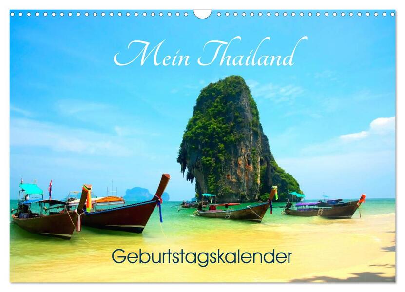 Mein Thailand - Geburtstagskalender (Wandkalender 2026 DIN A3 quer) CALVENDO Monatskalender