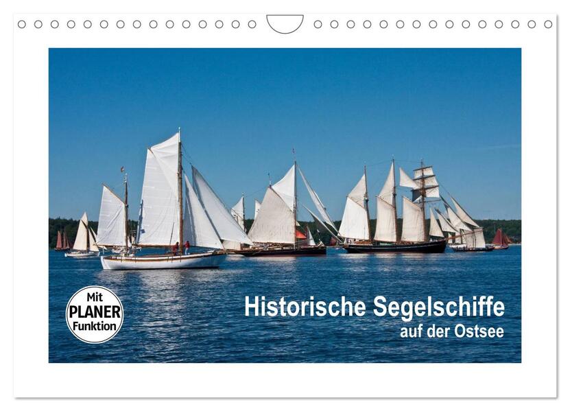 Historische Segelschiffe auf der Ostsee (Wandkalender 2026 DIN A4 quer) CALVENDO Monatskalender
