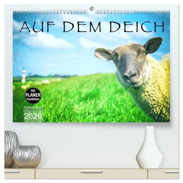 AUF DEM DEICH (hochwertiger Premium Wandkalender 2026 DIN A2 quer) Kunstdruck in Hochglanz