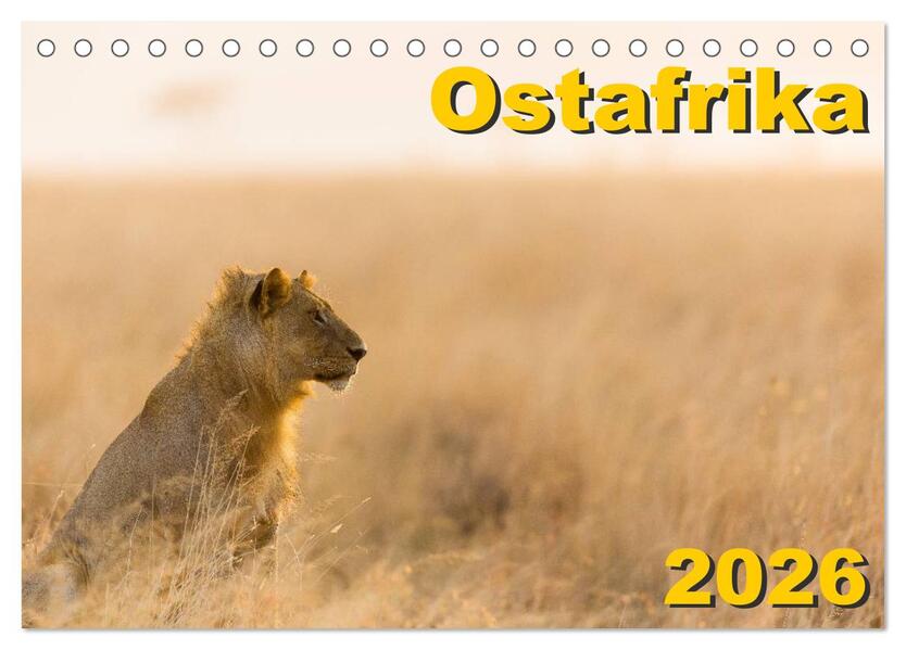 Ostafrika (Tischkalender 2026 DIN A5 quer) CALVENDO Monatskalender
