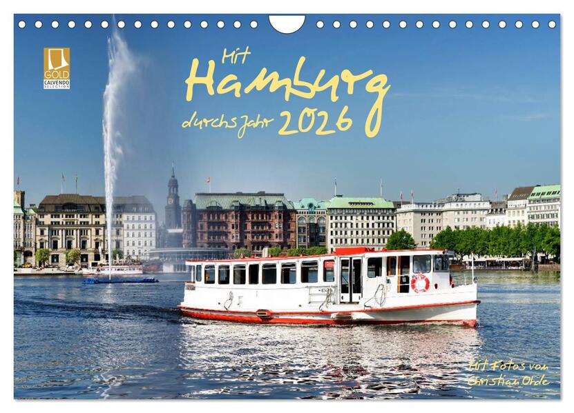 Mit Hamburg durchs Jahr 2026 (Wandkalender 2026 DIN A4 quer) CALVENDO Monatskalender