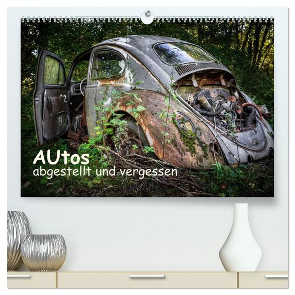 Autos abgestellt und vergessen (hochwertiger Premium Wandkalender 2026 DIN A2 quer) Kunstdruck in Hochglanz