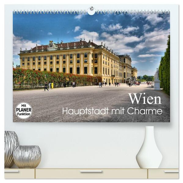 Wien - Haupstadt mit Charme (hochwertiger Premium Wandkalender 2026 DIN A2 quer) Kunstdruck in Hochglanz