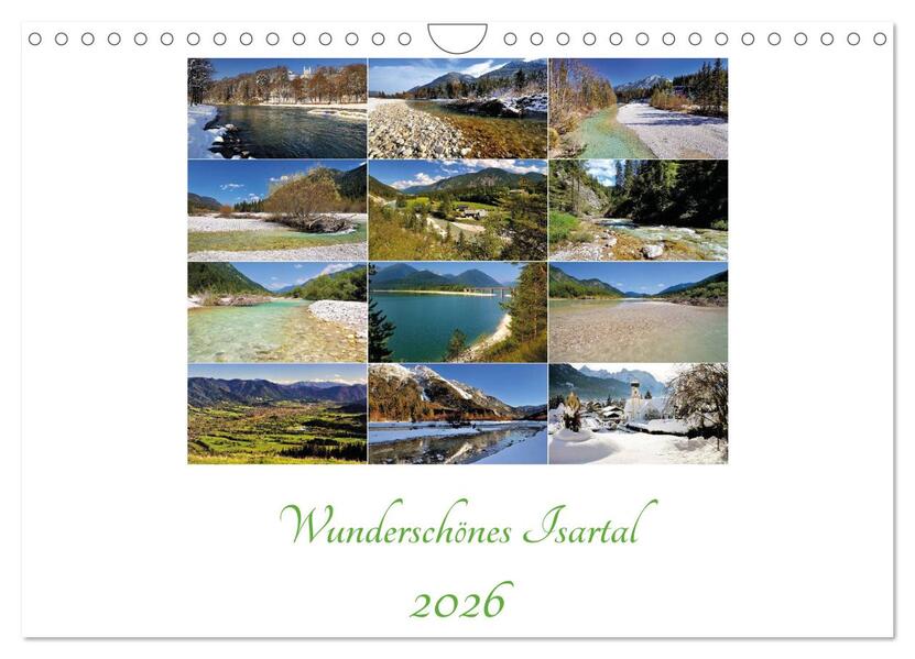 Wunderschönes Isartal 2026 (Wandkalender 2026 DIN A4 quer) CALVENDO Monatskalender