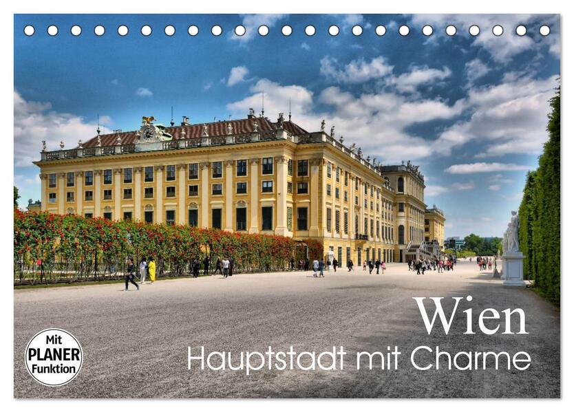 Wien - Haupstadt mit Charme (Tischkalender 2026 DIN A5 quer) CALVENDO Monatskalender