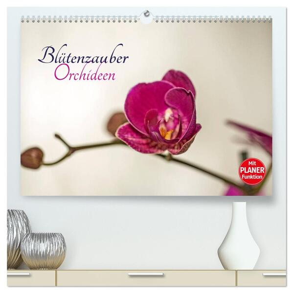 Blütenzauber Orchideen (hochwertiger Premium Wandkalender 2026 DIN A2 quer) Kunstdruck in Hochglanz