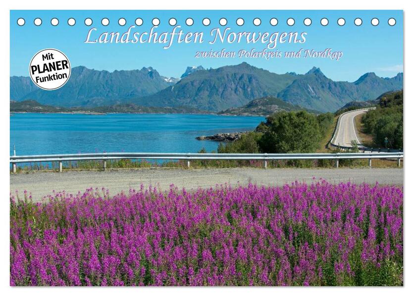 Landschaften Norwegens zwischen Polarkreis und Nordkap (Tischkalender 2026 DIN A5 quer) CALVENDO Monatskalender