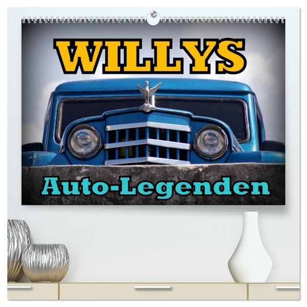 Auto-Legenden: WILLYS (hochwertiger Premium Wandkalender 2026 DIN A2 quer) Kunstdruck in Hochglanz