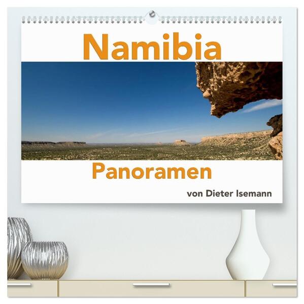 Namibia - Panoramen (hochwertiger Premium Wandkalender 2026 DIN A2 quer) Kunstdruck in Hochglanz