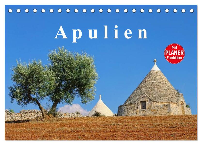Apulien (Tischkalender 2026 DIN A5 quer) CALVENDO Monatskalender