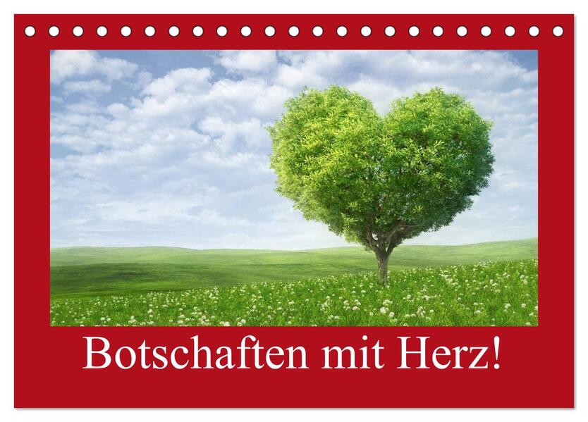 Botschaften mit Herz! (Tischkalender 2026 DIN A5 quer) CALVENDO Monatskalender