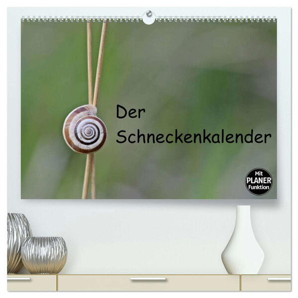 Der Schneckenkalender (hochwertiger Premium Wandkalender 2026 DIN A2 quer) Kunstdruck in Hochglanz