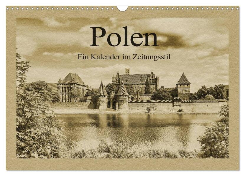 Polen - Ein Kalender im Zeitungsstil (Wandkalender 2026 DIN A3 quer) CALVENDO Monatskalender
