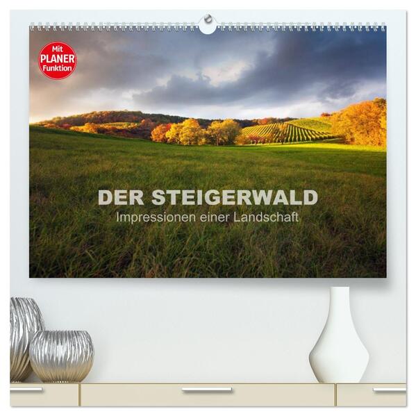 DER STEIGERWALD - Impressionen einer Landschaft (hochwertiger Premium Wandkalender 2026 DIN A2 quer) Kunstdruck in Hochglanz