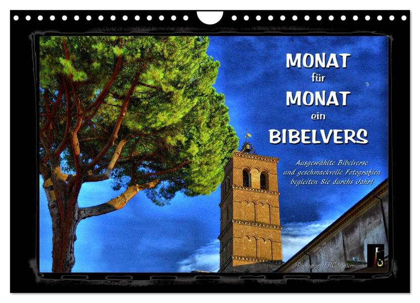 Monat für Monat ein Bibelvers (Wandkalender 2026 DIN A4 quer) CALVENDO Monatskalender