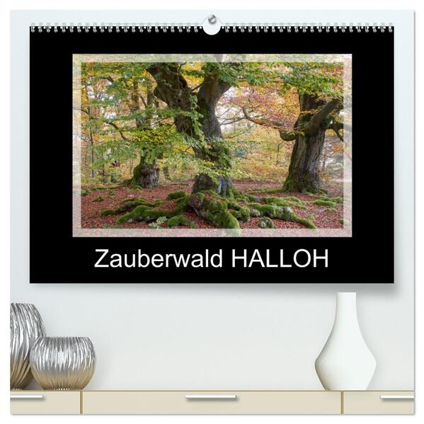 Zauberwald HALLOH (hochwertiger Premium Wandkalender 2026 DIN A2 quer) Kunstdruck in Hochglanz