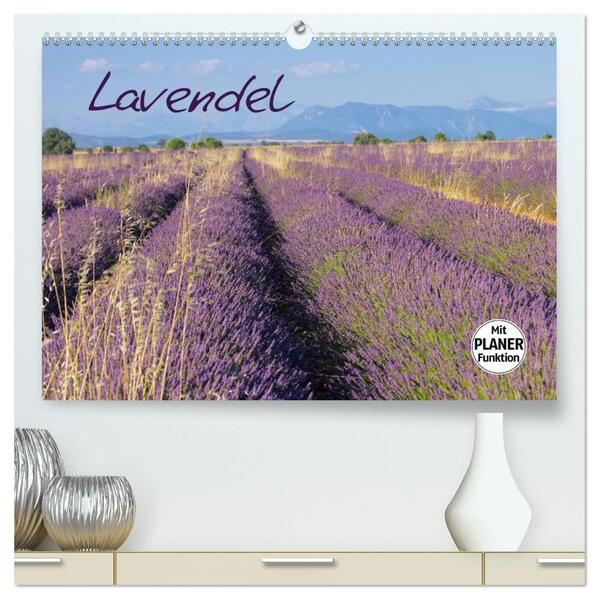 Lavendel (hochwertiger Premium Wandkalender 2026 DIN A2 quer) Kunstdruck in Hochglanz
